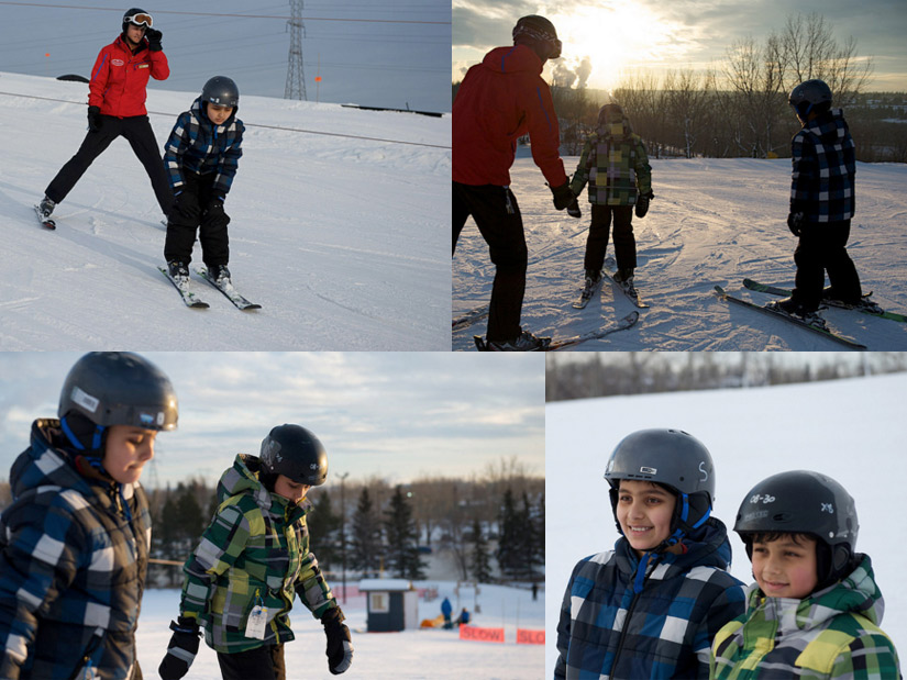 New Canadians learn to ski