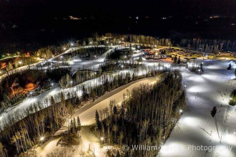 Night Skiing and Snowboarding