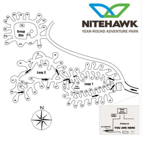 Nitehawk RV Park Map